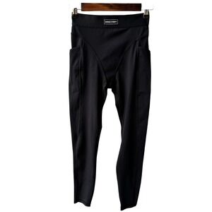 Savage X Fenty Leggings Pants High Rise Active Black Side Pockets Workout Small